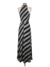Chetta B Stripes Gray Casual Dress Size 4 - photo 2