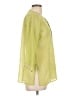 DKNY Jeans 100% Polyester Yellow 3/4 Sleeve Blouse Size L - photo 4