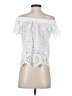 Mud Pie 100% Cotton White Short Sleeve Blouse Size XS - photo 2