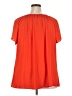 Sami & JO 100% Polyester Orange Red Short Sleeve Blouse Size 2X - photo 2