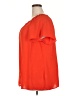 Sami & JO 100% Polyester Orange Red Short Sleeve Blouse Size 2X - photo 5