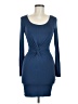 Forever 21 Solid Blue Cocktail Dress Size M - photo 1