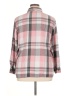 Unbranded 100% Polyester Plaid Pink Long Sleeve Blouse Size XL - photo 2