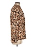 Democracy 100% Polyester Animal Print Brown Long Sleeve Blouse Size M - photo 4
