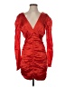 Nicholas 100% Silk Red Cocktail Dress Size 4 - photo 1