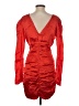 Nicholas 100% Silk Red Cocktail Dress Size 4 - photo 2