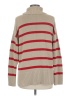 Old Navy 100% Cotton Stripes Tan Turtleneck Sweater Size M - photo 2
