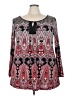 Rafaella Pink 3/4 Sleeve T-Shirt Size 2X - photo 1