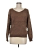 Unbranded 100% Polyester Tweed Brown Pullover Sweater Size M - photo 1