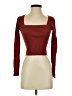 Zara Burgundy Long Sleeve Top Size S - photo 1