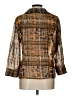 Jaipur 100% Polyester Tweed Brown 3/4 Sleeve Blouse Size L - photo 2