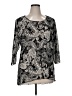 Kaktus Black 3/4 Sleeve Blouse Size XL - photo 1