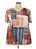 Emery Rose Tan Short Sleeve Blouse Size 4X - photo 1