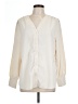 Unbranded 100% Polyester Ivory Long Sleeve Blouse Size L - photo 1