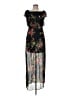 Bailey Blue 100% Polyester Floral Black Casual Dress Size M - photo 1