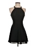 Express 100% Polyester Solid Black Cocktail Dress Size 0 - photo 1