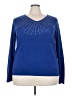 Carolyn Taylor 100% Acrylic Stars Blue Pullover Sweater Size 3X - photo 1