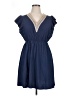 Unbranded Solid Blue Casual Dress Size 1X - photo 1