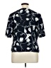 Jessica Howard 100% Polyester Floral Blue Short Sleeve Blouse Size 16 - photo 2