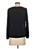Ann Taylor LOFT 100% Polyester Black Long Sleeve Blouse Size M (estimated) - photo 2