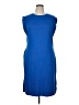Grecerelle Solid Blue Casual Dress Size XL - photo 1