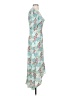 Intermix 100% Silk Floral Blue Cocktail Dress Size 2 - photo 4
