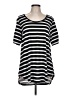 Lularoe Stripes Black Short Sleeve T-Shirt Size L - photo 1