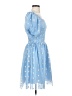 Unbranded Stars Blue Cocktail Dress Size XXS (estimated) - photo 4