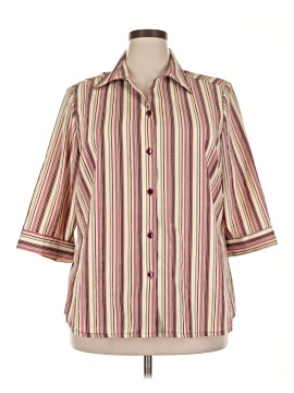 Allison Daley 3/4 Sleeve Button Down Shirt