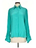 WAYF 100% Silk Teal Long Sleeve Silk Top Size XS - photo 1