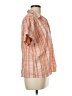 Universal Thread Orange Pink Short Sleeve Blouse Size M - photo 4