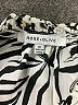 Rose + Olive Animal Print Ivory Short Sleeve Blouse Size 1X - photo 7