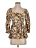 Altar'd State 100% Polyester Gold 3/4 Sleeve Blouse Size S - photo 1
