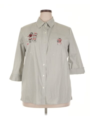Allison Daley 3/4 Sleeve Button-Down Shirt (view 1)