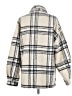 Princess Polly 100% Polyester Plaid Ivory Coat Size XS - photo 2