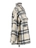 Princess Polly 100% Polyester Plaid Ivory Coat Size XS - photo 4