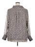 Lane Bryant 100% Polyester Animal Print Gray Long Sleeve Blouse Size 18 - 20 Plus - photo 2