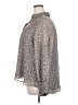 Lane Bryant 100% Polyester Animal Print Gray Long Sleeve Blouse Size 18 - 20 Plus - photo 5
