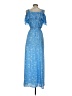 Draper James 100% Polyester Blue Cocktail Dress Size 4 - photo 2