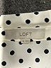 Ann Taylor LOFT 100% Polyester Polka Dots Ivory Long Sleeve Blouse Size XS - photo 7
