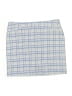 Chico's Plaid Blue Casual Skirt Size Lg (2.5) - photo 1