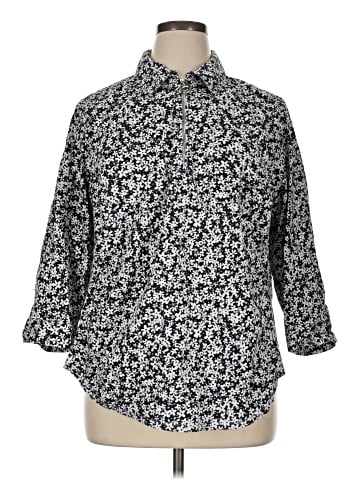 Coral Bay 3/4 Sleeve Button-Down Shirt (view 1)