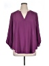 Torrid 100% Polyester Purple 3/4 Sleeve Blouse Size 1X Plus (1) - photo 1
