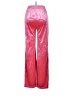 Shein 100% Polyester Tie-dye Pink Casual Pants Size 4 - photo 2