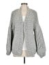 Assorted Brands 100% Acrylic Gray Cardigan Size M - photo 1