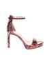 Vince Camuto 100% Leather Animal Print Red Pink Sandals Size 9 - photo 1