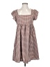 Shein 100% Polyester Checkered-gingham Brown Casual Dress Size 4 - photo 1