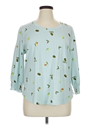 Cuddl Duds 3/4 Sleeve Blouse (view 1)