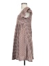 Shein 100% Polyester Checkered-gingham Brown Casual Dress Size 4 - photo 5
