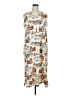 D&Co. Print Ivory Casual Dress Size XL (petite) - photo 1